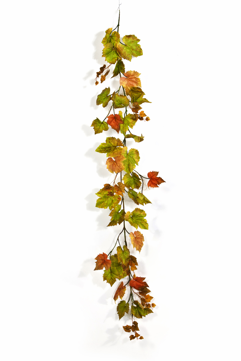 Autumn Grape Blad Guirlande H: 180 cm