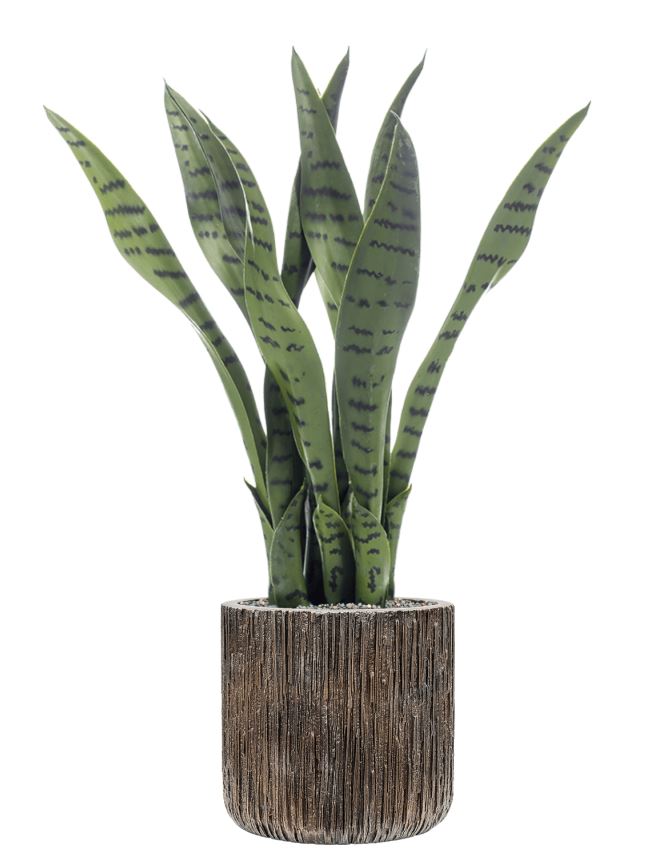 Ficus lyrata in Baq Luxe Lite Universe Waterfall, Zijde verlijmd, diam: 23cm, H: 76cm