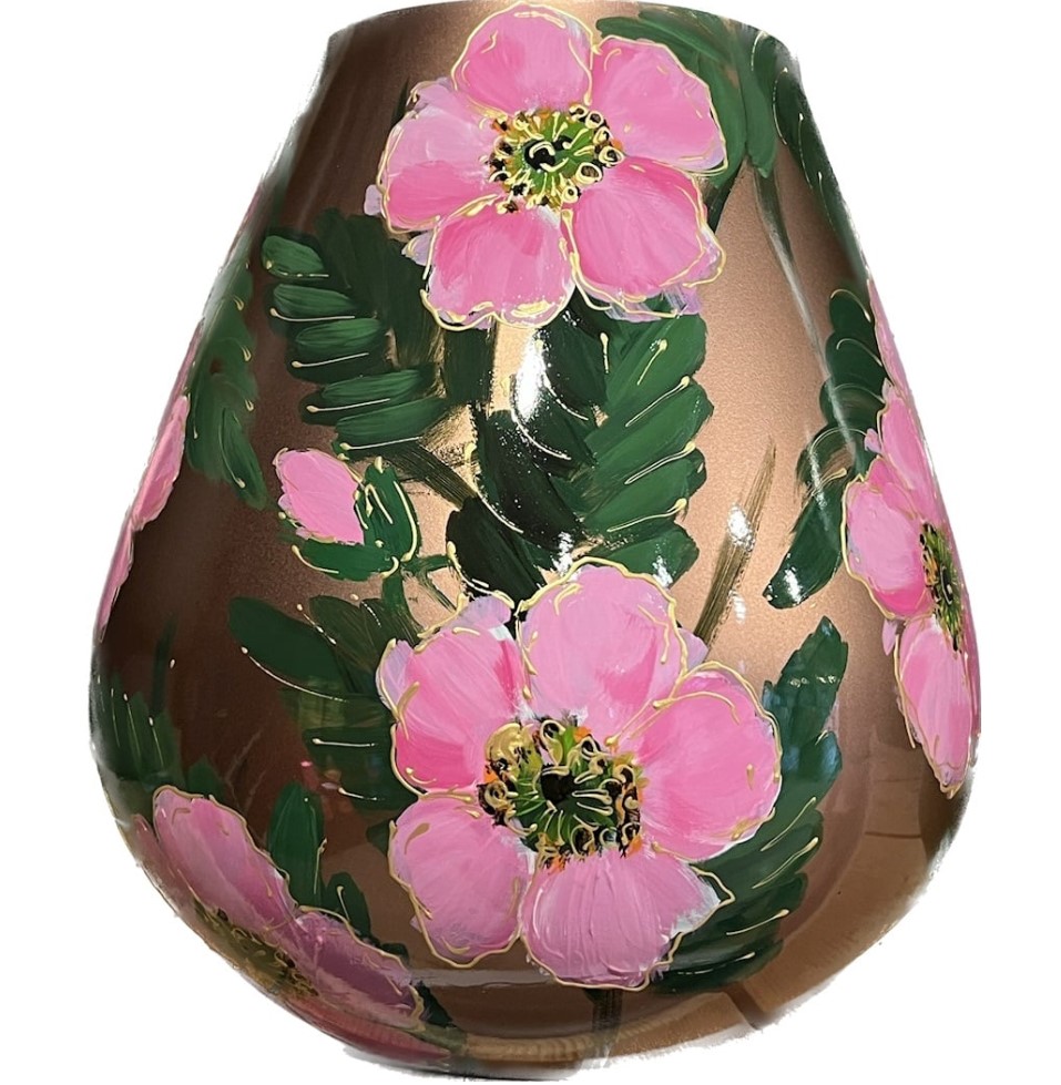 Vaas Tasman M Rosehip Bronze, Diam: 26 cm, hoog 28 cm