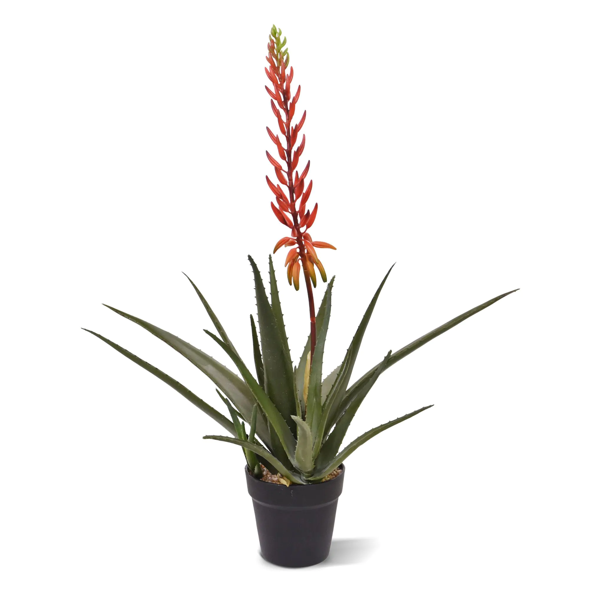 Aloe Vera Kunstplant H: 75cm rood