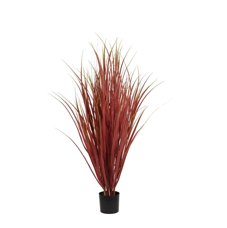 Kunst Rietgras Deluxe UV H: 95 cm Burgundy