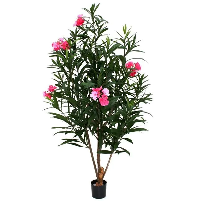 Oleander deluxe kunstplant, H: 150 cm - rose