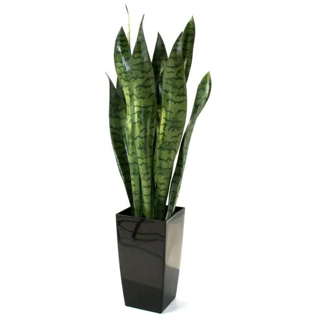 Sanseveria kunstplant, H: 70 cm - groen (excl. pot)