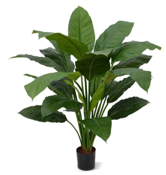 Spathiphyllum King kunstplant H: 100 cm - groen